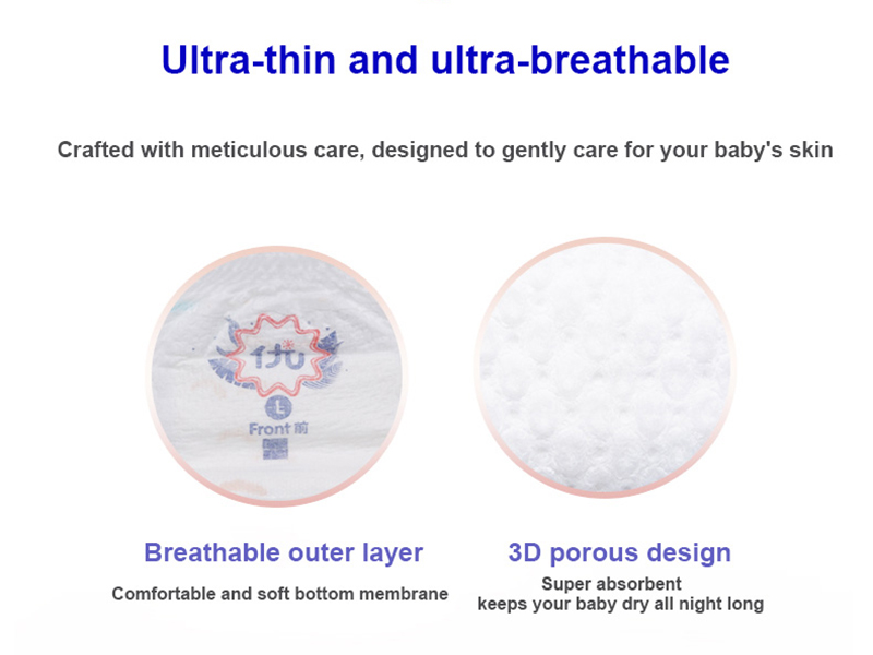 skin friendly baby pull-up diapers